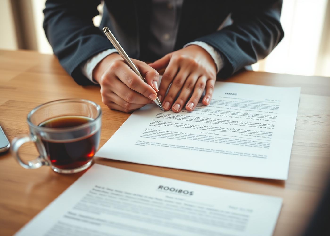 Signing a formal employment contract